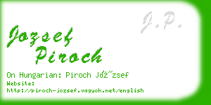 jozsef piroch business card